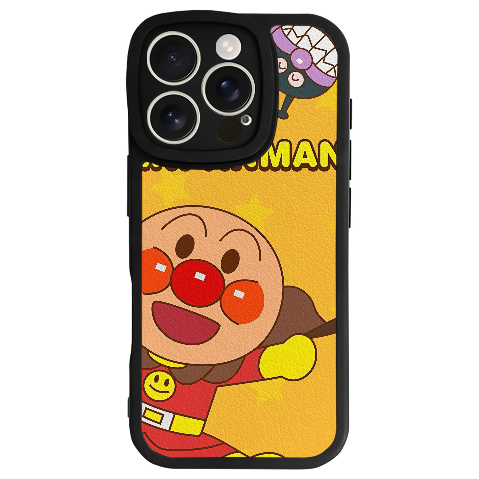 （画像用） アンパンマン Anpanman 【iPhone 16シリーズ対応】シリコンスマホケース（レザー調） 材質：シリコン